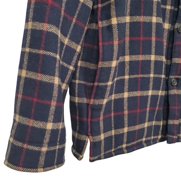 Brooks Brothers Mens M Jacket Plaid Wool Blend Short Coat Plaid Check Heritage - Picture 14 of 15